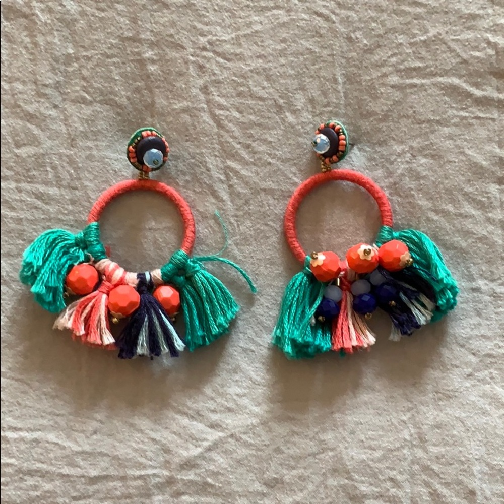 Stella and Dot tassel earrings